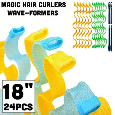Magic Hair Curlers Wave-Formers 24 Pack (18 (Best Hot Curlers For Thick Hair)