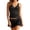 Black, variant on Summer Womens 2 Piece Swimsuit Stylish Flattering Fit Swimwear Sleeveless Top & Matching Solid Skirt