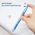 thumbnail image 4 of Generic Brand Retractable Portable Fountain Pen, Medium Nib for Smooth Calligraphy, Blue & Black Ink, Leak-Proof Push-Button Design, Student & Professional Writing Instrument, 4 of 8