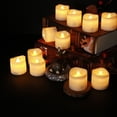 thumbnail image 1 of Velas Tealight ANGGREK 24 velas eléctricas LED para decoración sin llama, 1 of 8