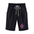 thumbnail image 1 of Pantalones Cortos Casuales para Mujer Día de la Independencia Impreso Elástico de la Cintura, Pantalones Cortos de Verano para Mujeres, 1 of 4