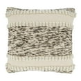 thumbnail image 1 of Saro 1677.I18SP Coussin Décoratif Carré Tissé Texturé de 18 Po avec Rembourrage en Poly, Ivoire, 1 of 1
