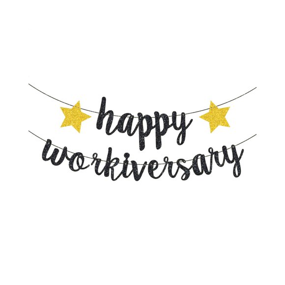 Banner Workiversary Elaliyi Happy Work Anniversary negro