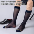 thumbnail image 4 of Sophisticated Men's Business Socks Breathable Thin Calf Length Socks Sheer Formal Suit Long Stockings for Office Use, 4 of 21
