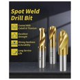 thumbnail image 5 of 13 Pcs Spot Weld Cutter Set, Double Sided 3/8" & 5/16" HSS Drill Bits, Titanium Coated Cobalt for Metal & Wood, 5 of 5