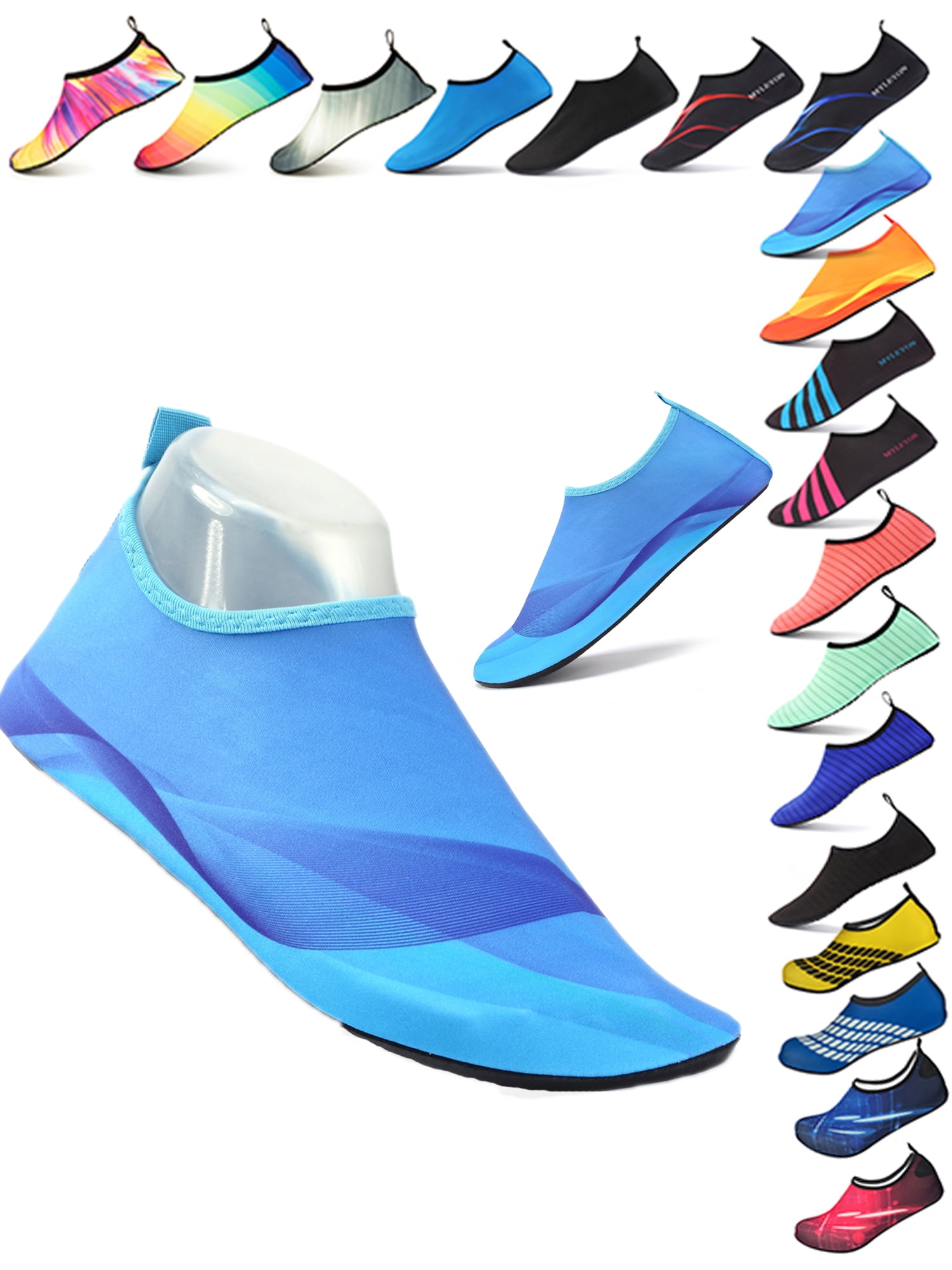 SAYFUT Water Shoes Beach Shoes for Men Women Barefoot QuickDry Aqua