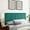 Teal, variant on Modway Eloise Channel Tufted Performance Velvet Full/Queen Headboard in White
