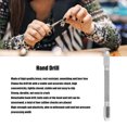 thumbnail image 4 of SHENMO 1pcs Hex Hand Drill Pin Vise Double Ended Rust Resistant Detachable Manual Tool for Jewelry Making Watch Repair-silver, 4 of 8