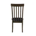 thumbnail image 5 of Espresso Finish Dining Chairs Set of 6, Black Faux Leather Upholstered Seat Wooden Kitchen Chairs, 5 of 7