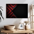 thumbnail image 3 of Elephant Stock Red Black Abstract Wall Art - Horizontal Canvas Wall Art - Living Room Wall Decor - Abstract Canvas - Black And Red Decor - 24" x 16", 3 of 8