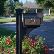 Mayne Manchester Mailbox Arm Mount Black Plastic Mailbox Post