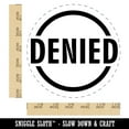 thumbnail image 2 of Denied Circle Self-Inking Rubber Stamp Ink Stamper - Black Ink - Large 1-1/2 Inch, 2 of 7