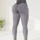 thumbnail image 5 of Pantalones Pantalón de yoga de cintura alta para mujer, pantalón opaco para correr y entrenamiento con forma de cadera Ygjytge Gris T L para Mujer, 5 of 8
