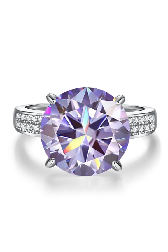 5ct Moissanite Wedding Bands for Women Round Cut D Color VVS1 Diamond Rings Moissanite Engagement Rings with Certificate