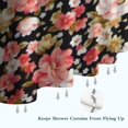 thumbnail image 6 of Pioneer Flower Floral Print Pattern Shower Curtain 36"x72" ,Bathroom Decorative Shower Curtains Set with 12 Hooks,Modern Waterproof Washable Shower Curtain, 6 of 6
