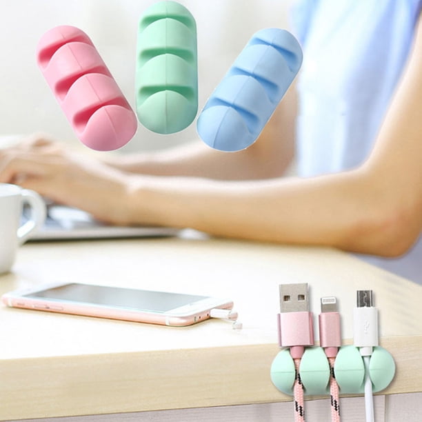 Xihbxyly Artículos para Mujeres Por Menos de 10 Dólares. 2 Piezas de Organizador Cables para Auriculares, Organizador Cables de Sílice