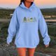 thumbnail image 3 of Oversized Hoodies for Women Plus Size Drawstring Graphic Hoodie Loose Preppy Sweatshirt with Pocket Womens Pullover Sky Blue XXL, 3 of 4