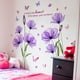 thumbnail image 5 of Decoraciones para El Hogar XWSHYW Pegaso En Pared y Flores Moradas En Inglés, 5 of 6