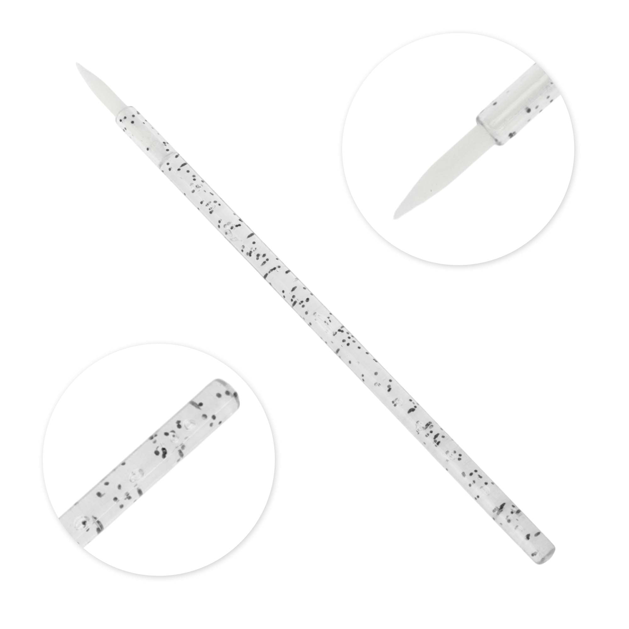 Unique Bargains 50 Pcs Disposable Eyeliner Brush for Daily Makeup Application Black