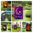 thumbnail image 3 of Bandera de jardín con patrón de luna, poliéster antidecoloración, mano de obra fina, pancarta de jardín de doble cara para Patio, 3 of 5
