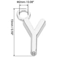 thumbnail image 2 of Letter Charm Pendants, 50 Pcs Character Alphabet Pendant Bulk DIY for Jewelry Making Bracelets, Silvery, Y, 2 of 6