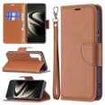 thumbnail image 3 of Allytech Galaxy S22 Case, Wallet Case for Galaxy S22, PU Leather with Lanyard Kickstand Shockproof Wrist Strap Shock Absorption Cards Holder Wallet Case Cover for Samsung Galaxy S22, Brown, 3 of 5