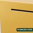 thumbnail image 3 of Shisuyan Metal Savings Box For Cash Yellow Stainless Steel 1Pcs 6X6X6In, 3 of 9