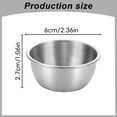 thumbnail image 5 of 1 Pc Small Sauce Cups Stainless Steel Sauce Dishes Mini Individual Saucers Bowl Round Seasoning Dishes Sushi Dipping Bowl Appetizer Plates, 2.17x1.06 Inch, Gold 40ml, 5 of 9