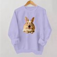 thumbnail image 4 of Zxlsdmn Womens Long Sleeve Sweatshirts Comfy Crew Neck Pullover Tops Trendy Graphic Sweatshirt Casual Drop Shoulder Fall Winter Sweat Shirts M, 4 of 5