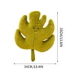thumbnail image 3 of HOARBOEG Leaves Plush Pillow Cute Maple Ginkgo Green Leaf Plush Dolls Stuffed Soft Plant Cushion Throw Pillow for Home Bedroom Sofa Decor Birthday Gift, 3 of 6