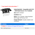 thumbnail image 2 of Intake Manifold - Compatible with 2013 - 2020 Buick Encore 1.4L 4-Cylinder 2014 2015 2016 2017 2018 2019, 2 of 2