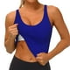 thumbnail image 3 of Fotbe Navy Sujetador Deportivo Largo sin Aros para Mujer con Almohadillas y Soporte Medio, Transpirable y Absorbente, Camiseta Tipo Chaleco o Tank Top-Large, 3 of 8