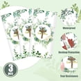 thumbnail image 4 of HELIAHOO 3Pcs God Bless Baptism Tablecloth, 54 x 108 Inch Eucalyptus Leaf Cross Religious Table Cover, Sage Green Plastic Tablecloth for Baby Showers, First Communion Decorations AZ83-26048, 4 of 7