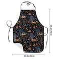 thumbnail image 2 of Pofeuu fall fox deer bird Print Aprons with Pockets, Cute Aprons for Kitchen, Cooking, Server, Barber, Chef Apron, 2 of 7