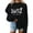 Black, variant on Alkepwun Halloween Sweatshirts for Women Oversized 1692 They Missed One Graphic Shirt Fleece Sweatshirt Halloween Witch Shirt Holiday Pullover Tops
