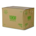 thumbnail image 3 of Eco-Products WorldView Compostable Square Shallow Food Container Lid, Fits 8" Take-Out Containers, Clear, Case of 200, 3 of 5