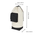 thumbnail image 4 of Mainstays Canvas Backpack Laundry Bag, 4 of 10