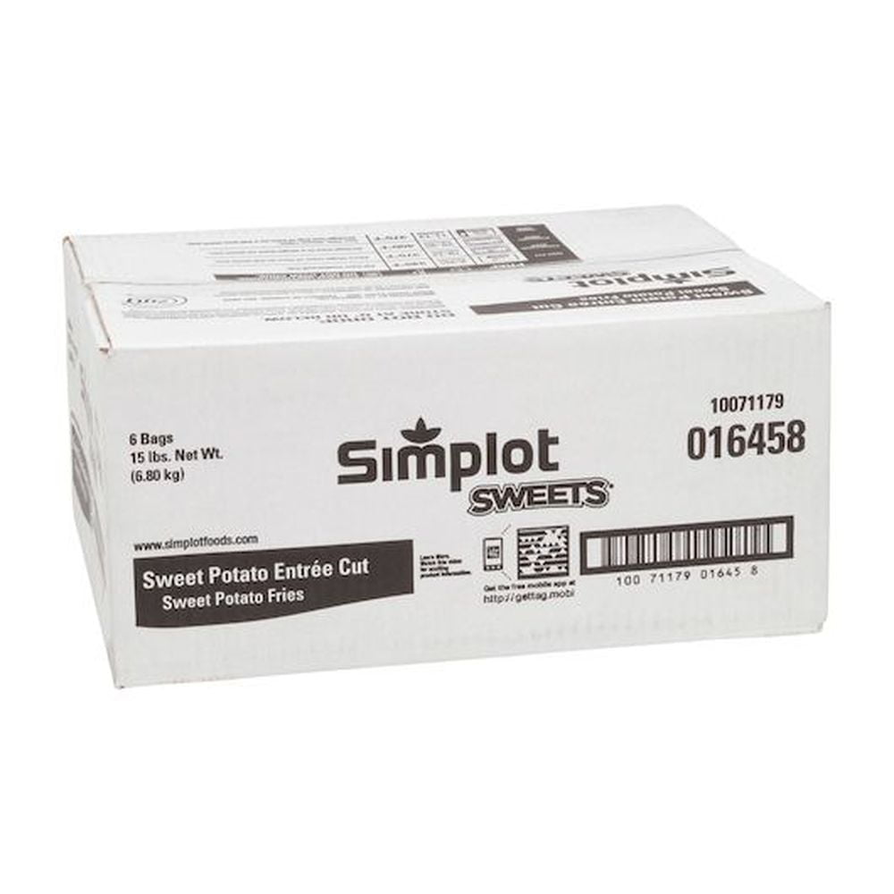 Simplot Sweets Thin Cut Potato Fry, 2.5 Pound - 6 per case.