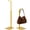 Gold, variant on VEGCOO 2Pcs Purse Holder Handbag Display Stand,Metal Handbag Rack for Bags, Purses, and Wreath, Adjustable Hook Stand for Tabletop, Closet, Desk, and Retail Use for Vendors,Black