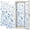 Color 2, variant on Vintage 2 Pcs School Locker Magnetic Wallpaper 12" x 36" Seamless Blue Space Rockets Planets Stars Reusable Removable Locker Accessories Back to School Supplies