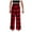 Red, variant on GIrls Pants Kids Casual Plaid Loose Straight Leg Drawstring Sports Pajama Trousers Toddler Pants Black 7 Years-8 Years