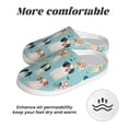 thumbnail image 6 of Kdxio Colorful Dog Women's Men's Slippers Plush Slip-On House Slipper for Winter Indoor Soft Cushion Non-slip Fluffy Slides Slippers-8, 6 of 7
