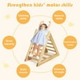 thumbnail image 5 of Costway Wooden Climbing Pikler Triangle with Climbing Ladder For Toddler Step Training, 5 of 12