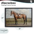 thumbnail image 4 of Stupell Industries Transitional Sunshine Pony on Farm Path Black Floating Frame Canvas Art, 31 x 21, by Petals Prints Design, 4 of 8