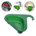 thumbnail image 3 of FELTECHELECTR Colador triangular para fregadero, soporte de almacenamiento para fregadero, escurridor colgante para cocina, 3 of 6