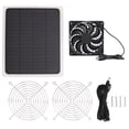 thumbnail image 2 of Solar Powered Ventilator, Cooling Solar Panel Fan Kit Practical Energy Saving Convenient 10W  for Dog Chicken House for Outdoor, 2 of 7