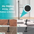 thumbnail image 2 of IHOMEPARK Black Patio Sliding Door Security Bar for Home Apartment, 19 to 52 Inch Adjustable, 2 in 1 Door Stoppers Barricade Security Bar (2 Packs), 2 of 7