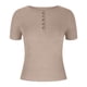 thumbnail image 5 of Karight Women's Summer Tops Short Sleeve Shirts Ribbed Knit Henley Button Up T Shirts Slim Fit Casual Basic Tee, 5 of 6