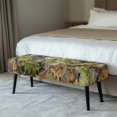 thumbnail image 2 of XYZCANDO Breathable Dining Bench Covers for Living Room Bedroom, Polyester Spandex Machine Washable Bench Slipcovers with Stretch, 2 of 9