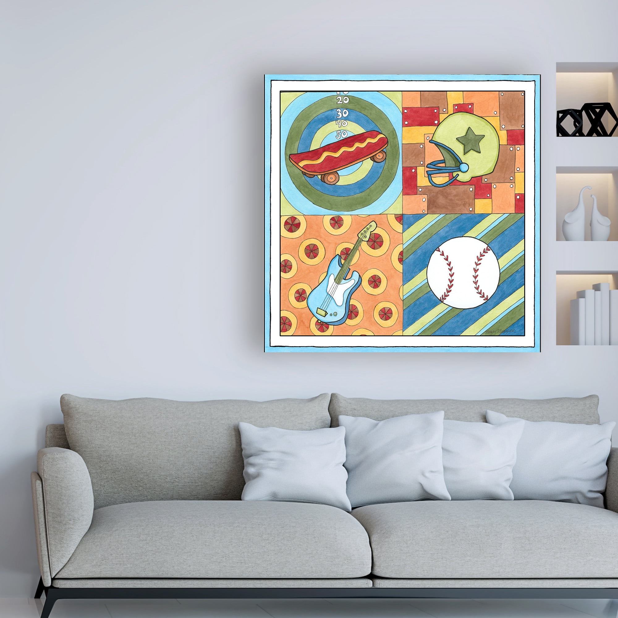 Trademark Fine Art 'Hangin Out IV Childrens Art' Canvas Art by Megan Meagher